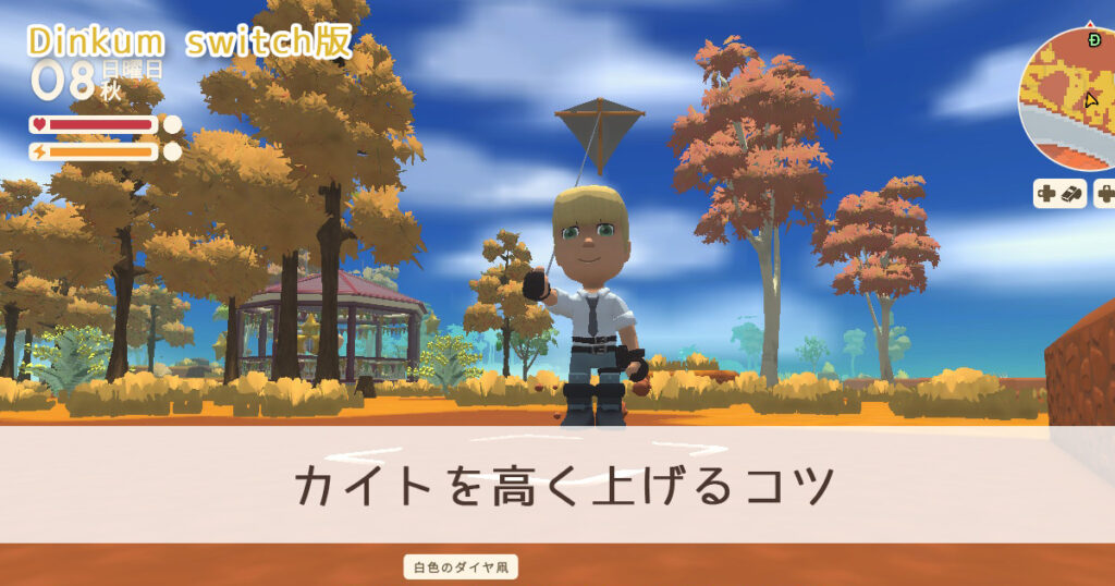 【Dinkum Switch】カイトを高く上げるコツ