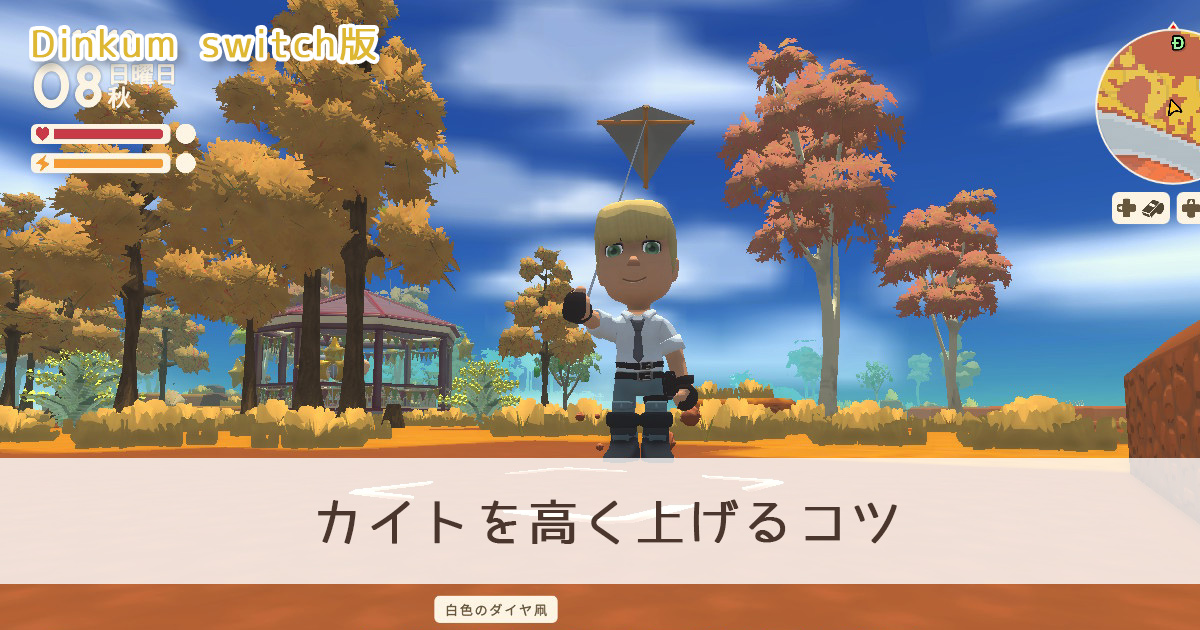 【Dinkum Switch】カイトを高く上げるコツ